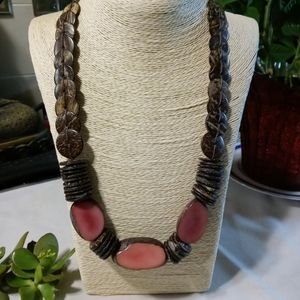 Artisanal Tagua Coconut shell Necklace
